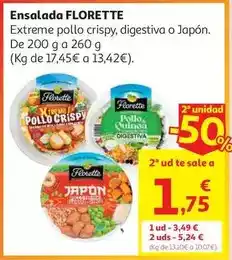 Alcampo Ensalada xtreme pollo crispy florette 210 g oferta