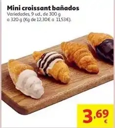 Alcampo Mini croissant bañado negro 9 und 320 g oferta