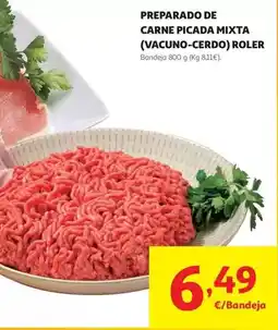 Alcampo Preparado de carne picada mixta (vacuno-credo) roler oferta