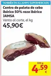Alcampo Paleta cebo iberico 50 % de raza iberica jamsa centro oferta