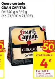 Alcampo Q. mezcla semi g. capitan 365g oferta