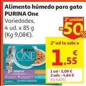 Alcampo Al.gato humedo bolsa sensitive pollo-atun one 4x85g oferta