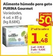 Alcampo Al.gato hu. l. mini f. pescado y atun g. n. creations 4x85 g oferta