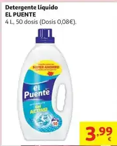 Alcampo El puente - detergente líquido oferta