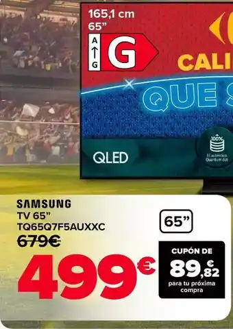 Carrefour Samsung - tv 65 tq65q7f5auxxc oferta