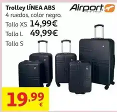 Alcampo Trolley airport abs 4w lock - dots talla m menta oferta