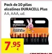 Alcampo Pack 10 pilas duracell plus power boost aa (lr06) oferta