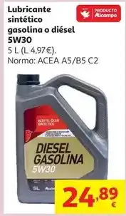 Alcampo Lubricante auchan 5w30 5 l oferta