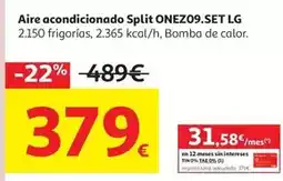 Alcampo Lg - aire acondicionado split onez09.set oferta