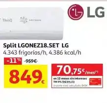 Alcampo Lg - split lgonez18.set oferta