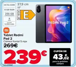 Carrefour Xiaomi - tablet redmi pad 2 oferta