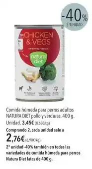 El Corte Inglés Diet nature - comida humeda para perros adultos oferta