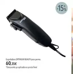 El Corte Inglés Esquiladora optimum beauty para perros oferta