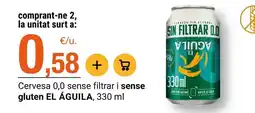 BonpreuEsclat El águila negra - cervesa 0,0 sense filtrar i sense gluten oferta