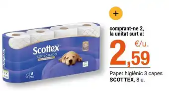 BonpreuEsclat Scottex - paper higiènic 3 capes oferta