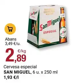BonpreuEsclat San miguel - cervesa especial oferta