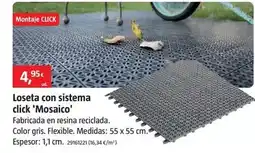 Bauhaus Loseta con sistema click mosaico oferta