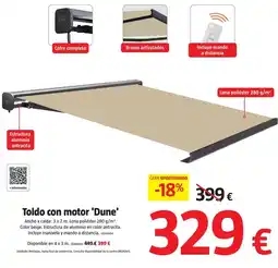 Bauhaus Toldo con motor 'dune' oferta