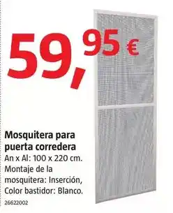 Bauhaus Mosquitera para puerta corredera oferta