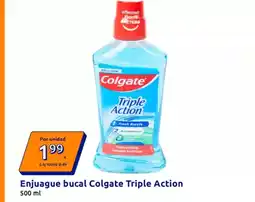 Action Colgate - enjuague bucal triple action oferta