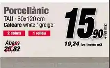Ferrolan Tau - porcellànic calcare white/greige oferta