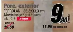 Ferrolan Ferrolan - porc. exterior alanta beige/gris/cuero oferta