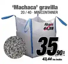 Ferrolan 'machaca' gravilla 20/40 minicontainer oferta