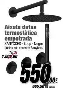 Ferrolan Aixeta dutxa termostàtica empotrada oferta