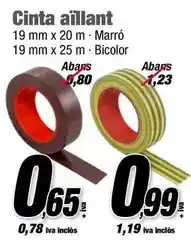 Ferrolan Cinta aïllant marró/bicolor oferta