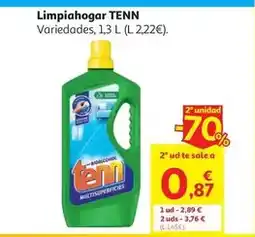 Alcampo Limpiahogar bioalcohol tenn 1,3 l oferta