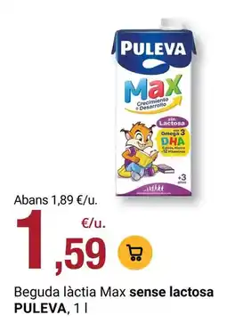 BonpreuEsclat Puleva - beguda lactia max sense lactosa oferta