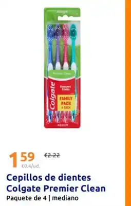 Action Colgate - cepillos de dientes premier clean oferta
