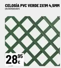 Brico Depôt Pvc - celosía pvc verde 2xím 4.5mm oferta