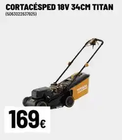 Brico Depôt Titan - cortacésped 18v 34cm oferta