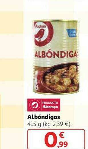 Alcampo Albóndigas oferta