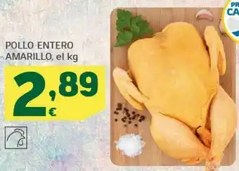 HiperDino Pollo entero amarillo oferta