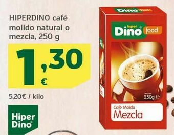HiperDino Hiperdino café molido natural o mezcla oferta