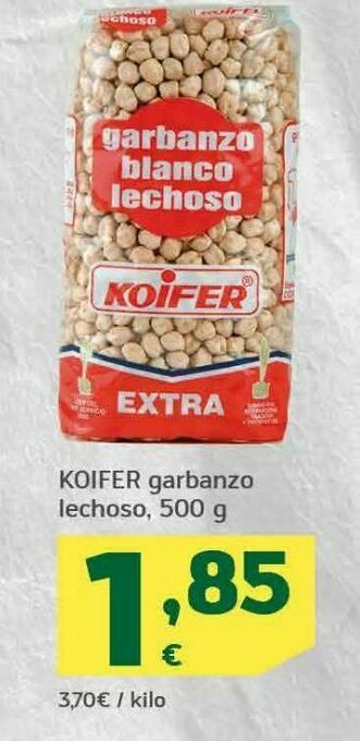 HiperDino Koifer garbanzo lechoso oferta