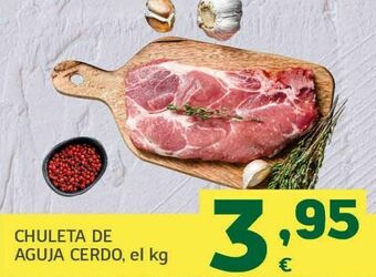 HiperDino Chuleta de aguja cerdo oferta