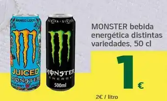 HiperDino Monster bebida energética distintas variedades oferta