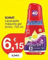 CashDiplo Somat - lavavajilla maquina gel limon oferta