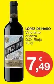 CashDiplo Lopez de haro - vino tinto crianza d.o. rioja oferta