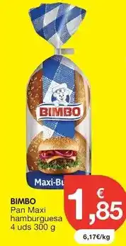 CashDiplo Bimbo - pan maxi hamburguesa oferta