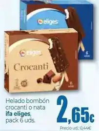 Unide Supermercados Ifa eliges - helado bombon crocanti o nata oferta