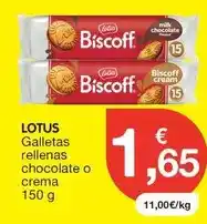 CashDiplo Lotus - galletas rellenas chocolate o crema oferta
