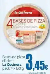Unide Supermercados La cocinera - bases de pizza clasicas oferta