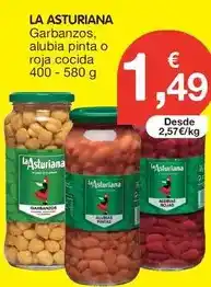 CashDiplo La asturiana - garbanzos, alubia pinta o roja cocida oferta