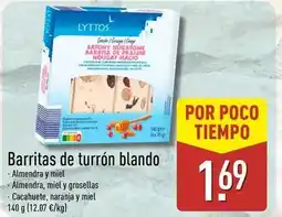ALDI Lyttos - barritas de turrón blando oferta
