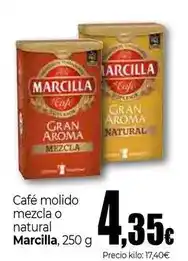 Unide Supermercados Marcilla - cafe molido mezcla o natural oferta