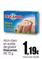 Unide Supermercados Pescamar - atun claro en aceite de girasol oferta